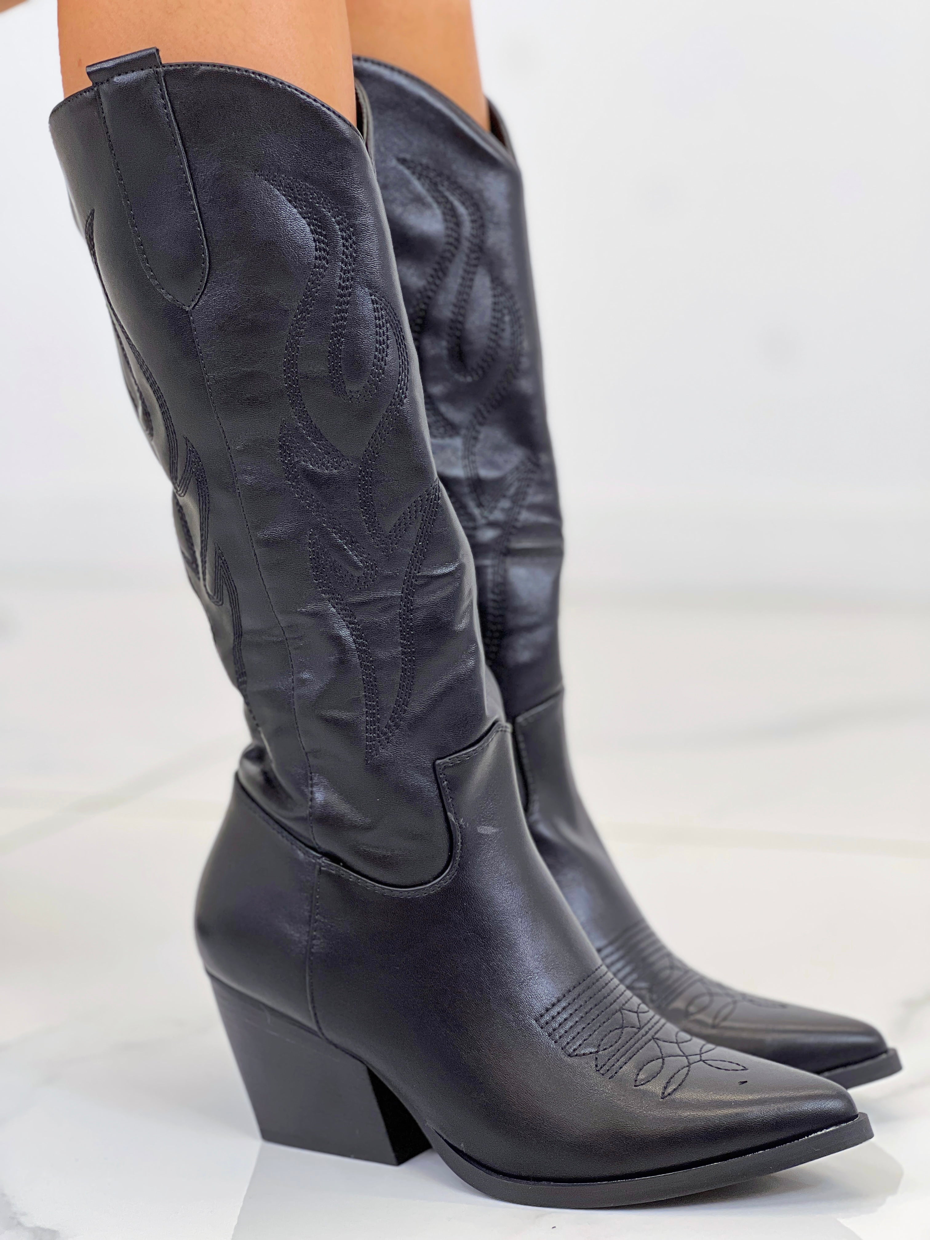 Bota cowboy alta Atlanta