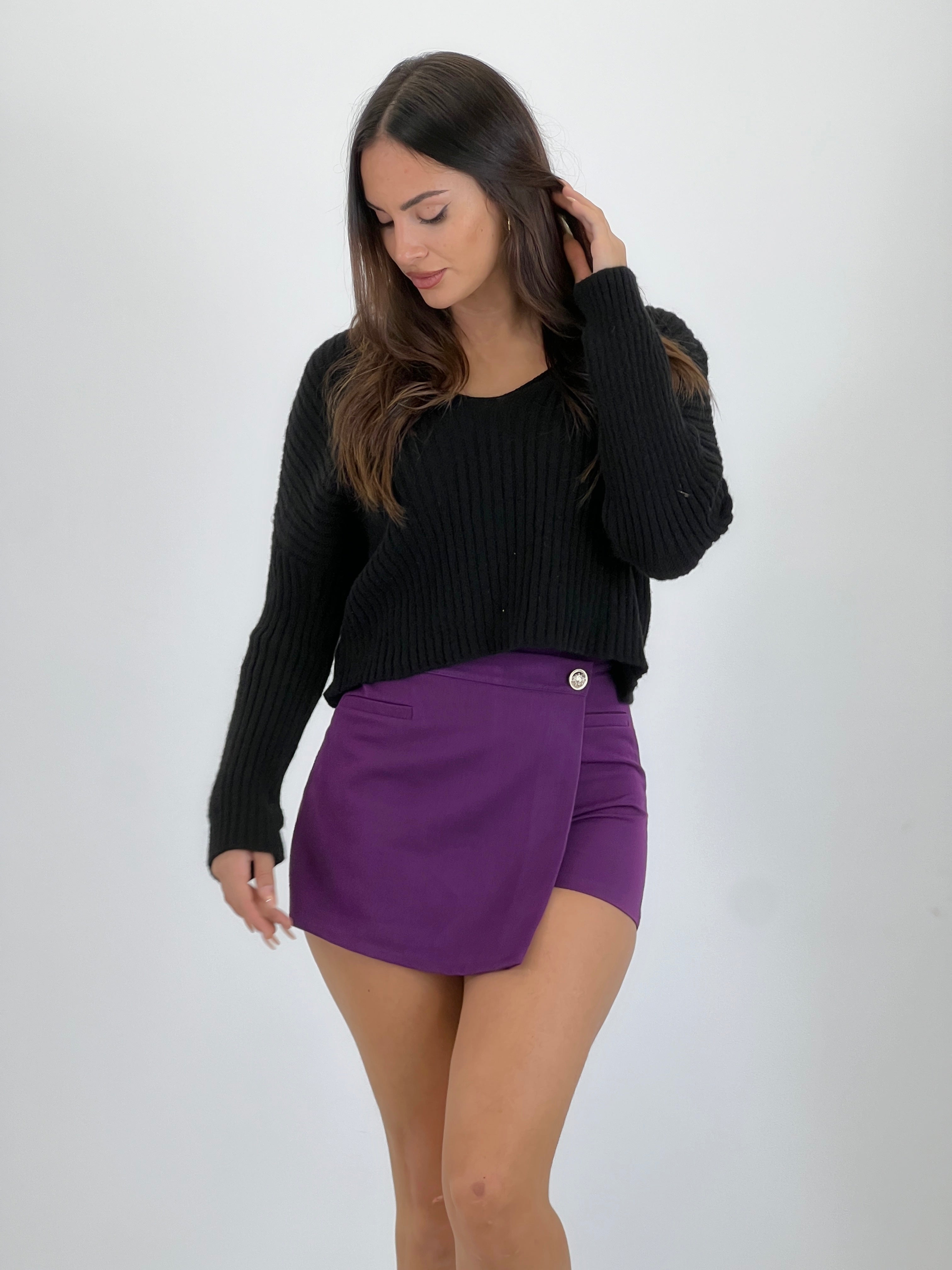 Falda pantalón estructura