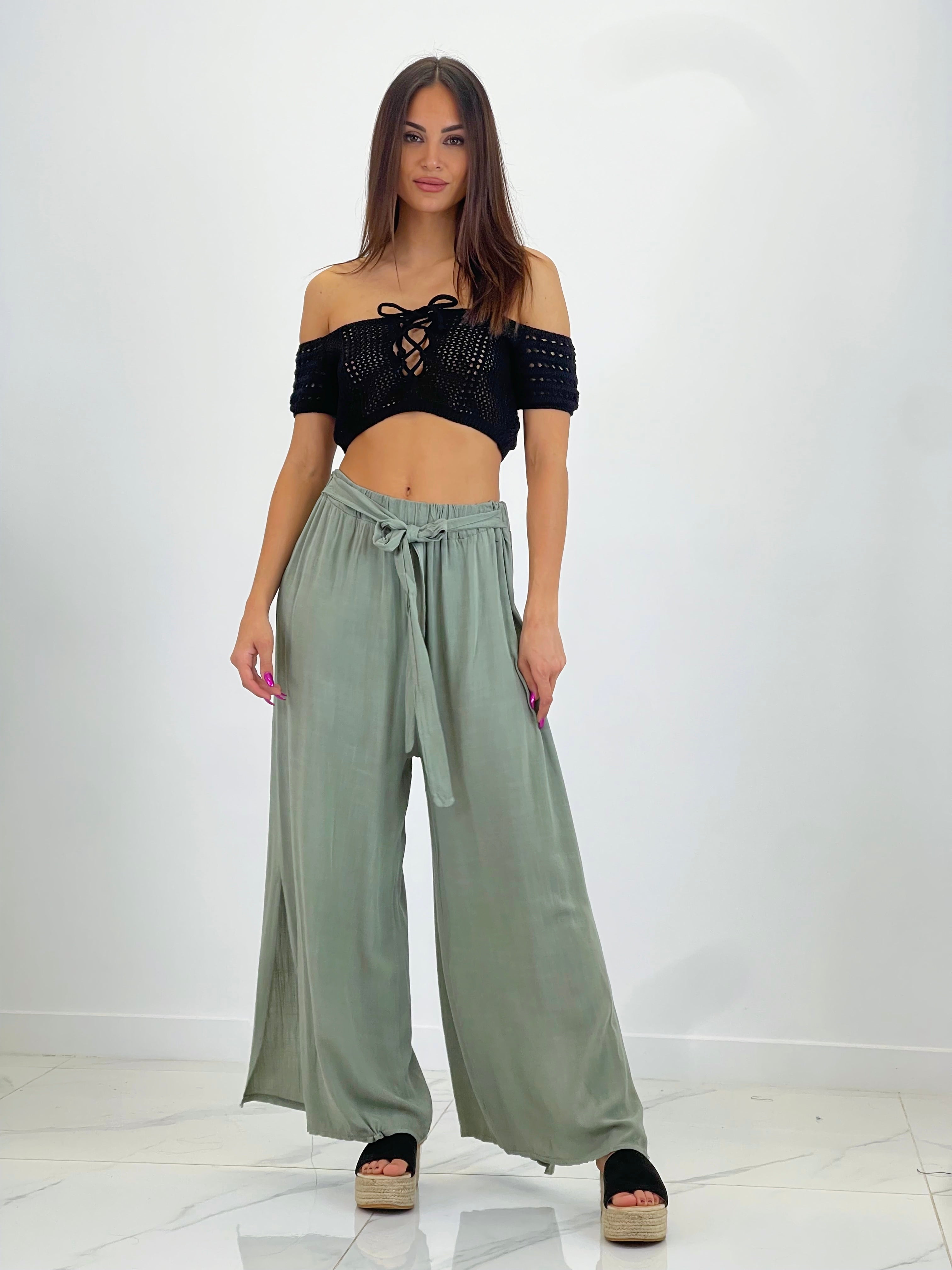 Top croché escote lazada