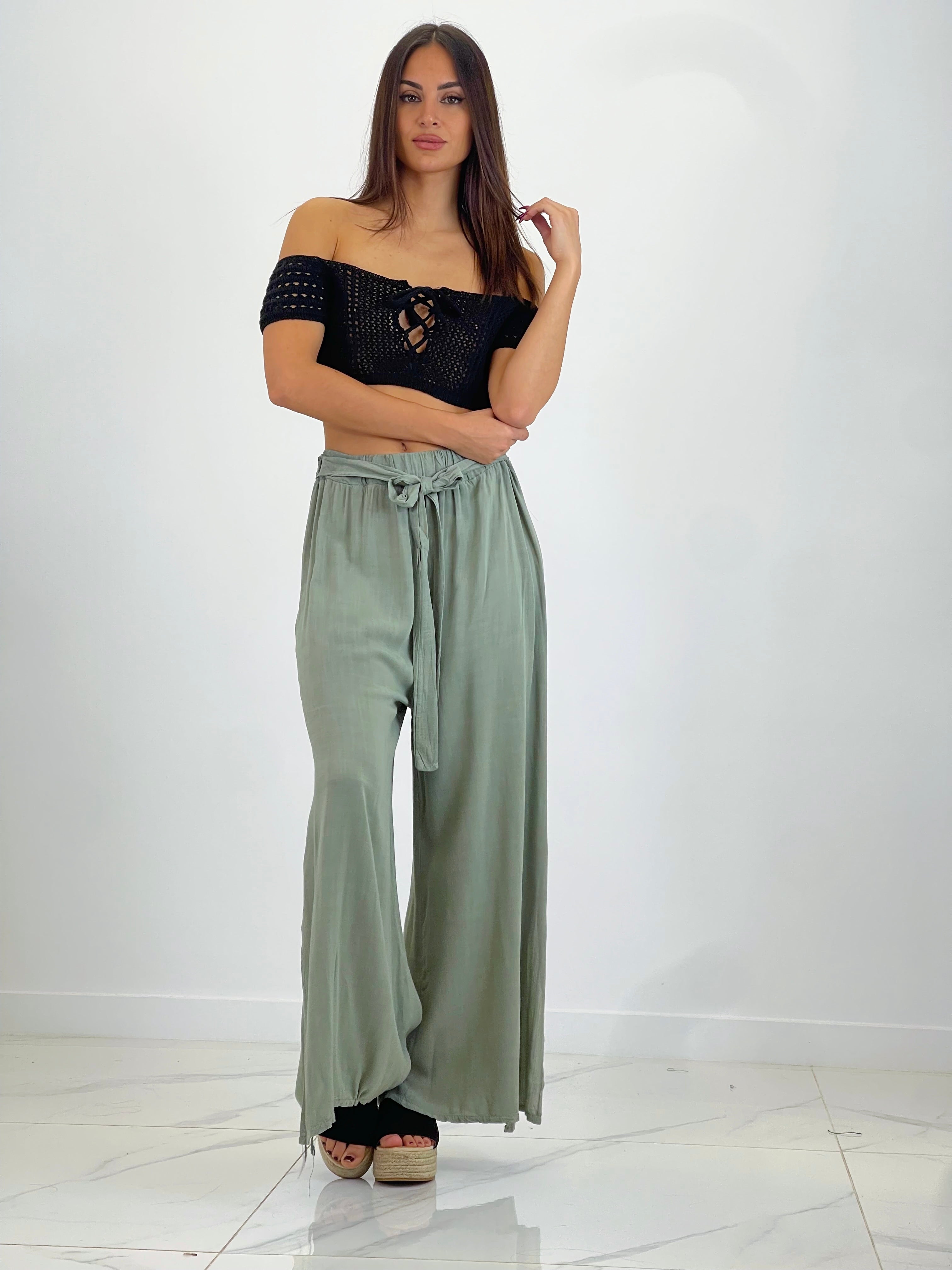 Top croché escote lazada