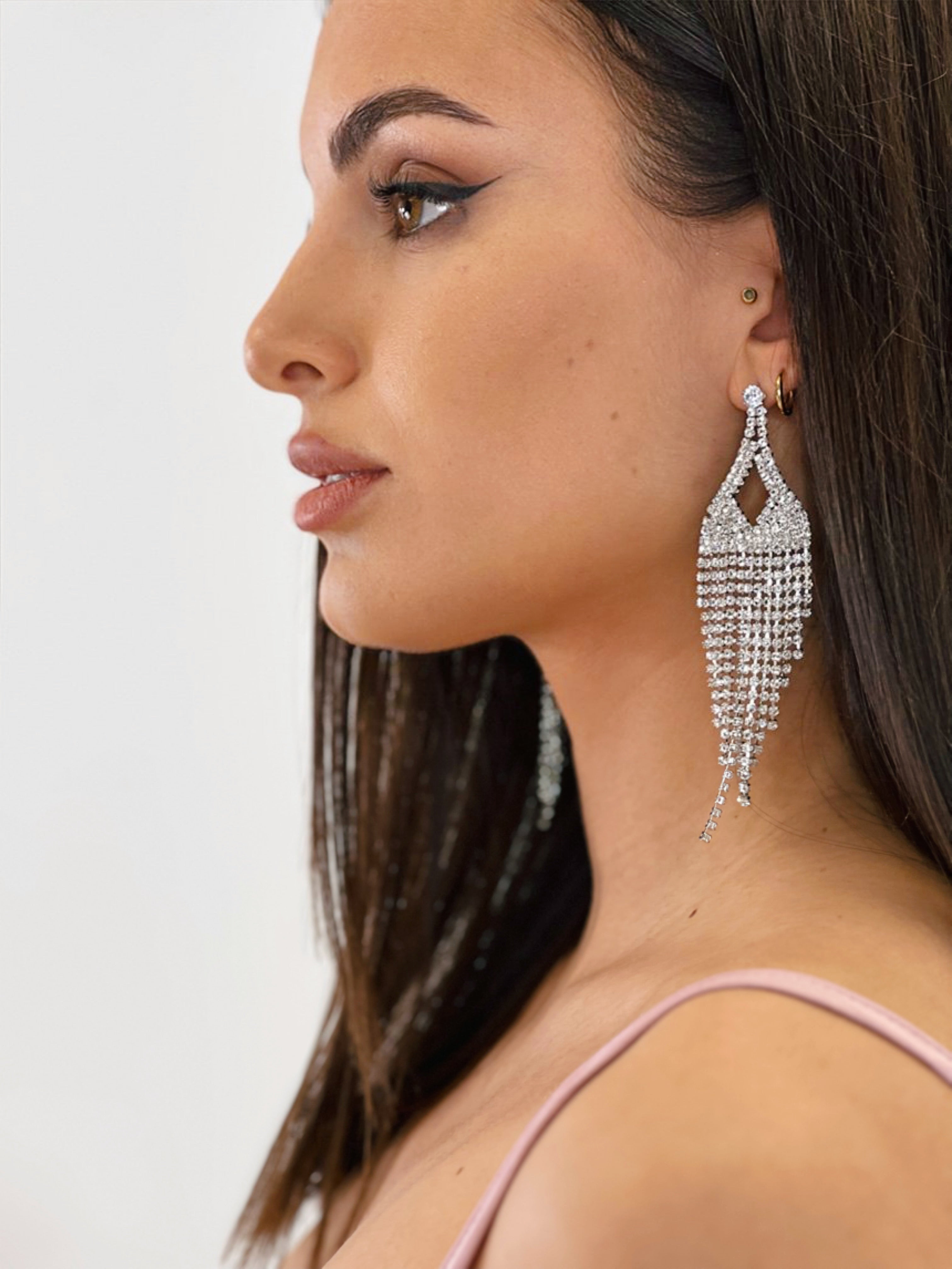 crystal dangle earrings