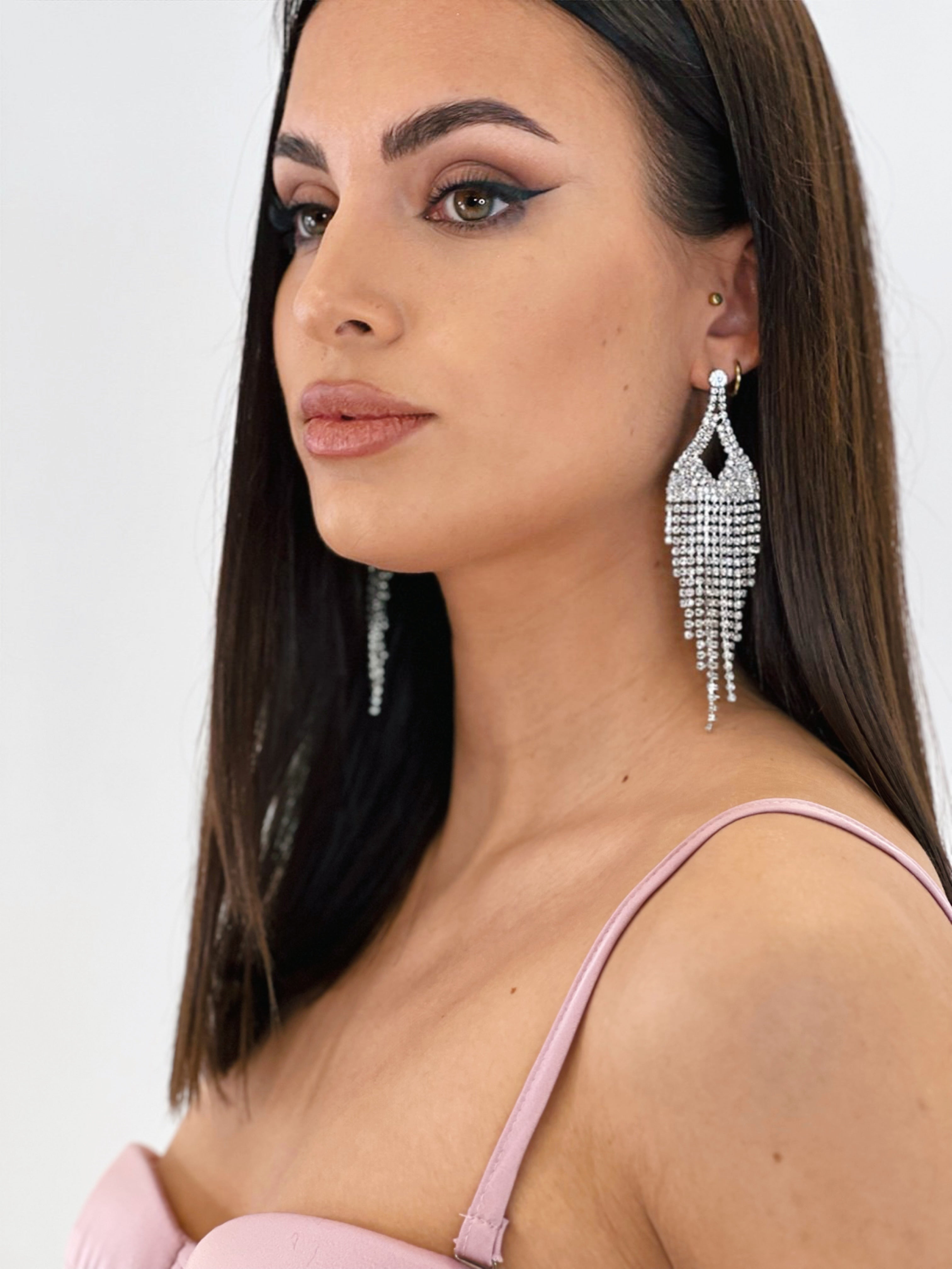 crystal dangle earrings