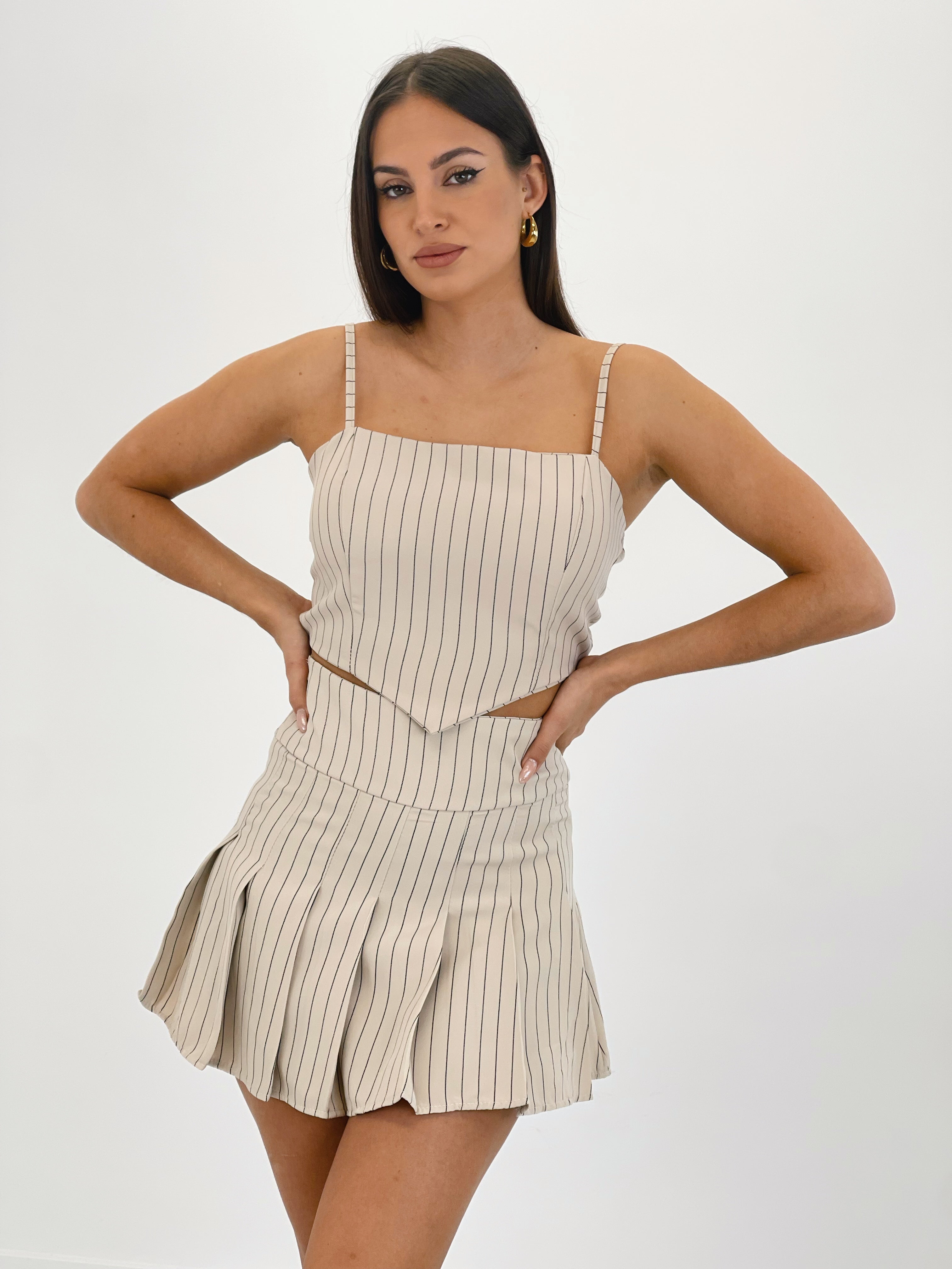 Pinstripe top