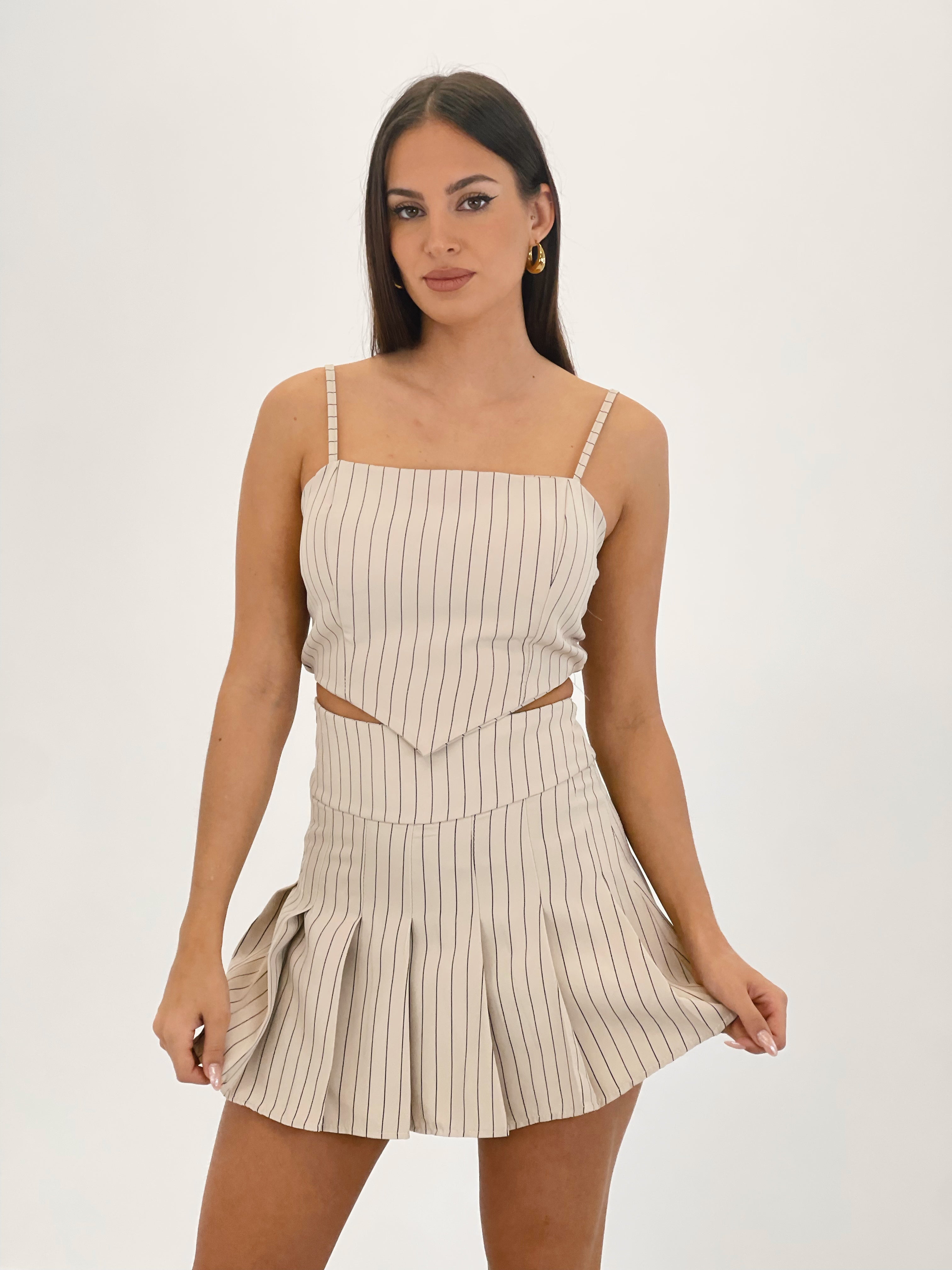 Pinstripe top