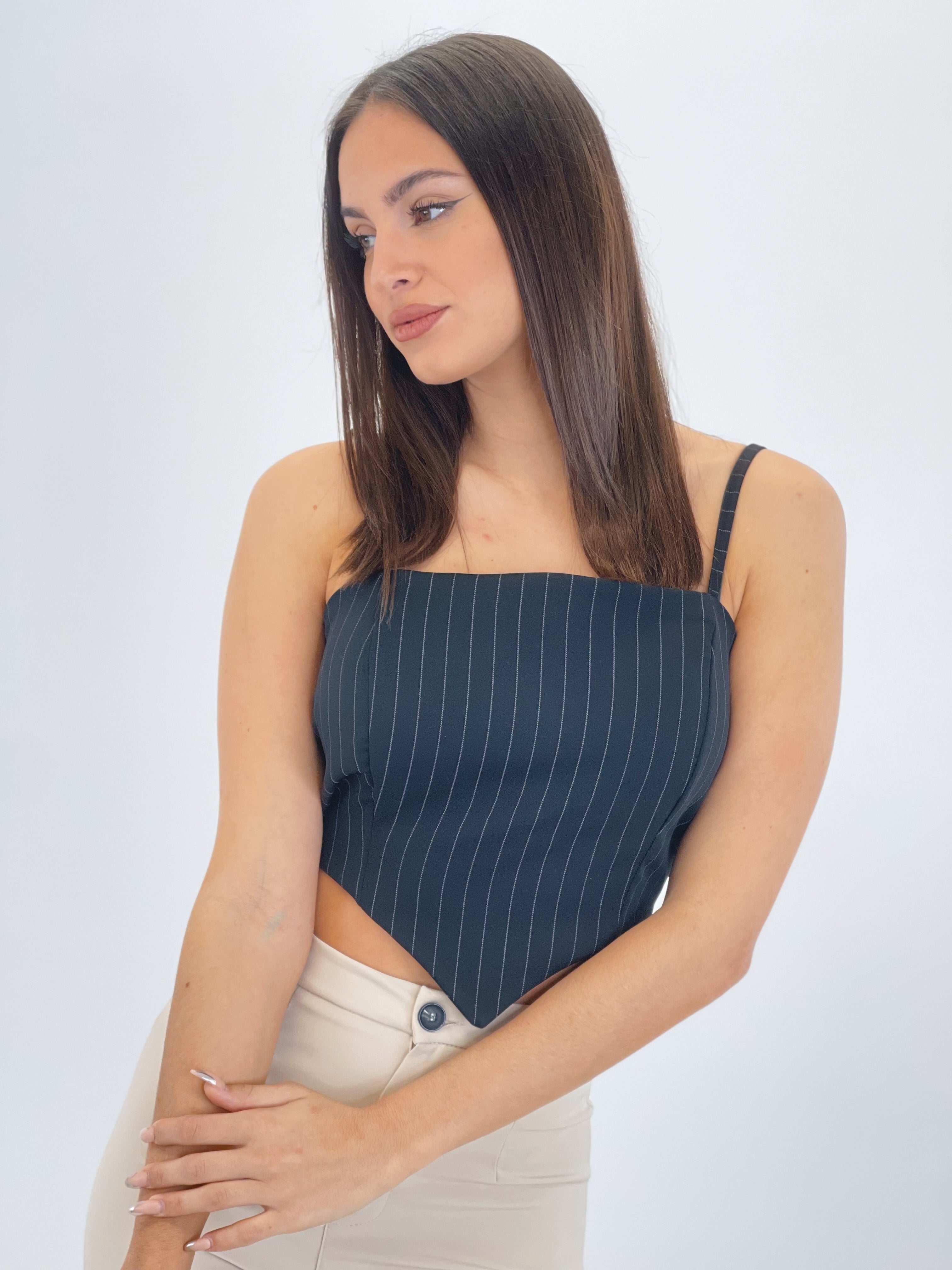 Pinstripe top