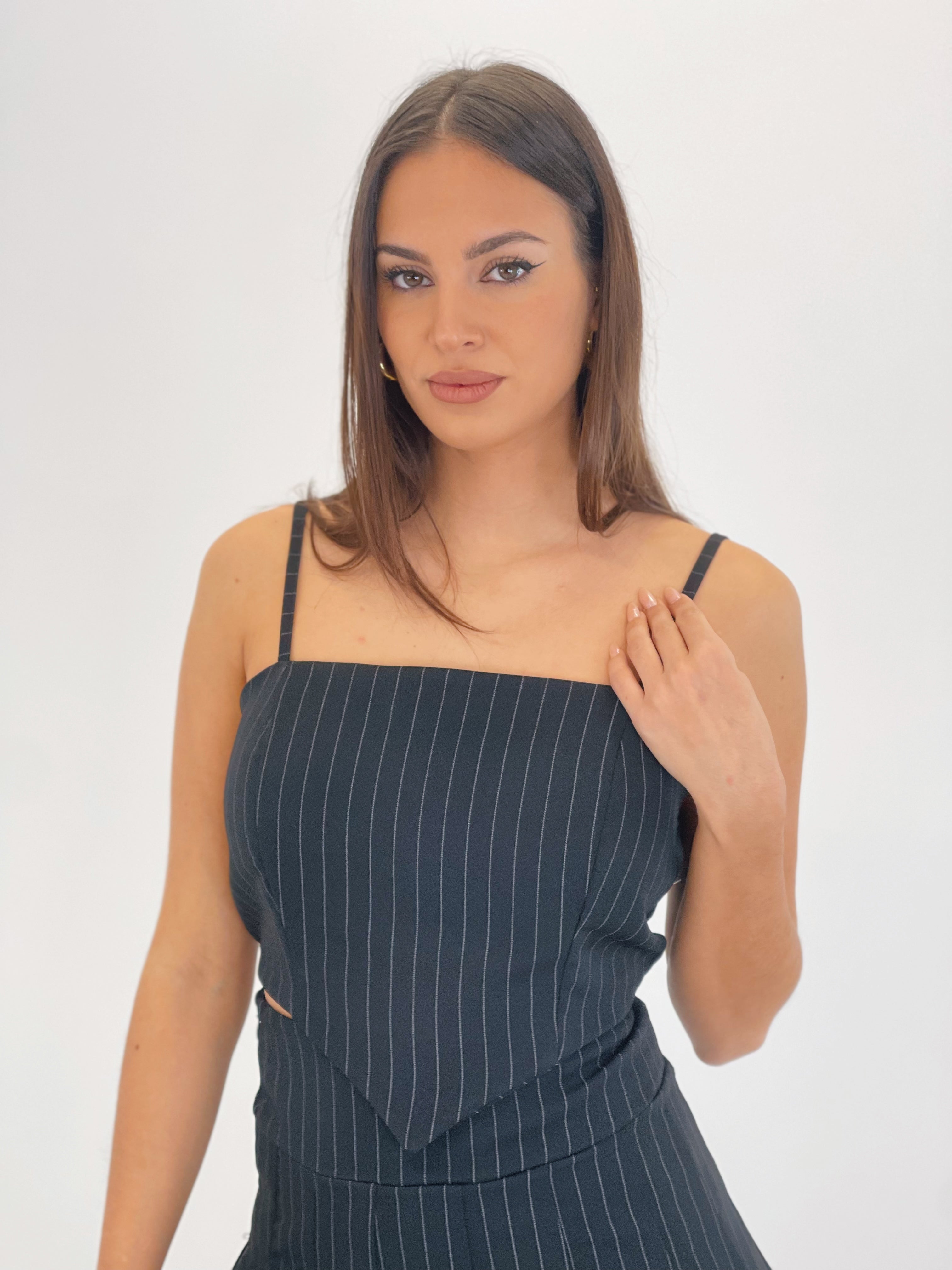 Pinstripe top